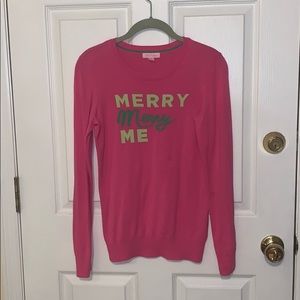 Merry Merry Me Lilly Pulitzer Capri Pink sweater